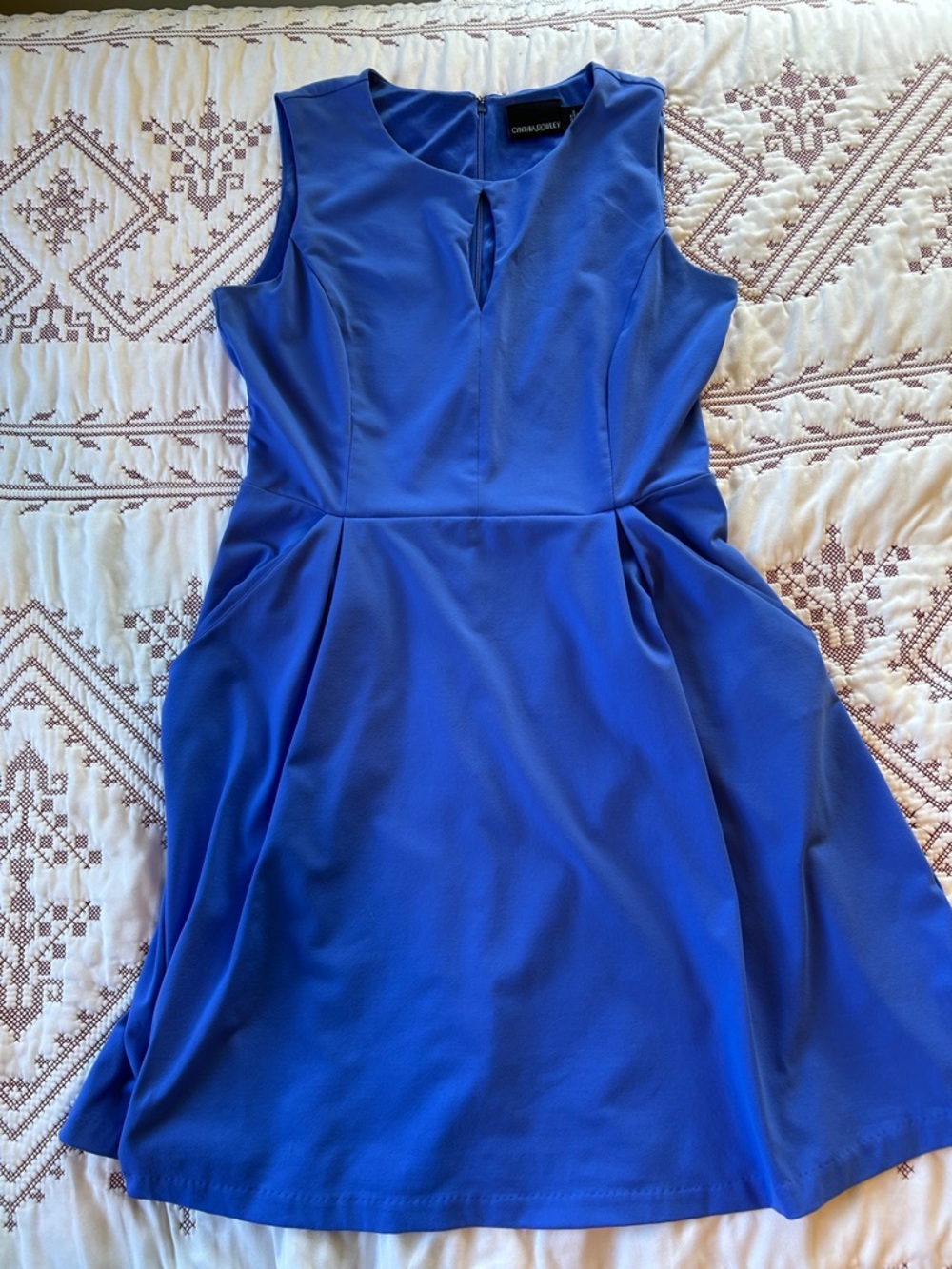 Cynthia Rowley Cobalt Blue Sleeveless A-Line Dress
